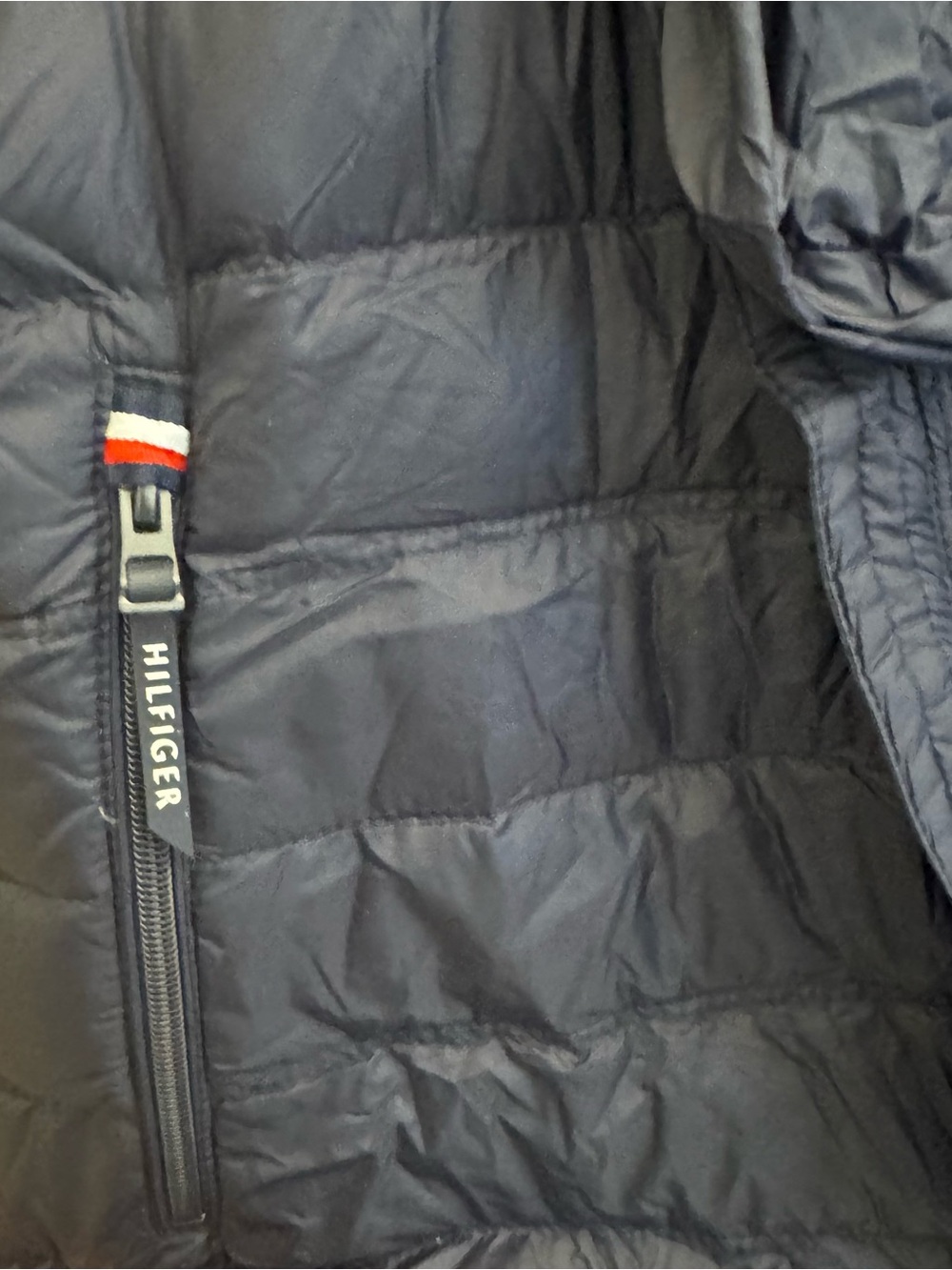 Tommy Hilfiger Navy Quilted Lightweight Packable Puffer Jacket - Picture 6 of 7